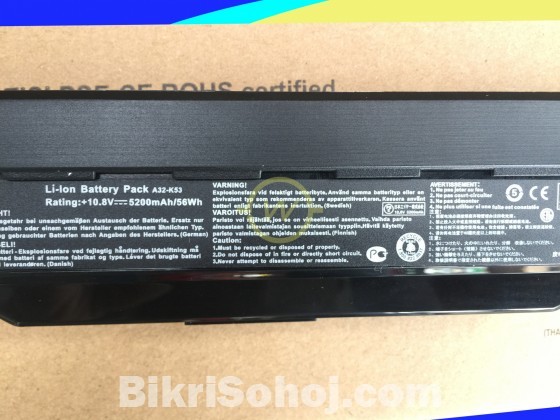 Replacment New Asus Laptop Battery A44H K43 A43 K53 Series